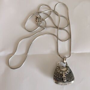 Judith Jack Marcasite Sterling Silver 925 Made In Italy Necklace 24”